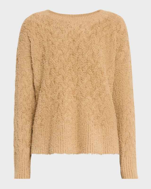 Crewneck Fringed Organic Cotton Sweat